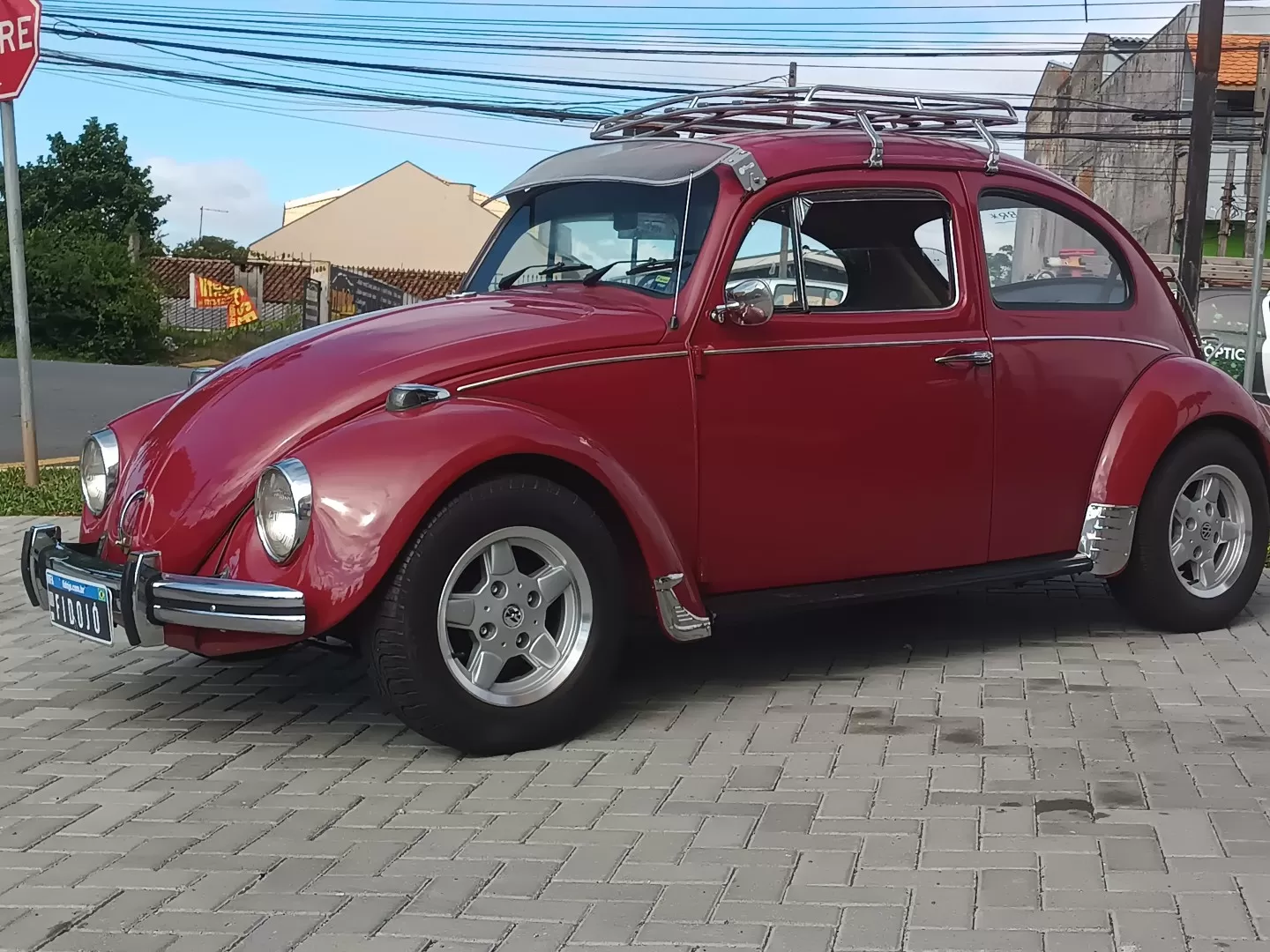 33? - RIFA FUSCA 73 VERMELHO MOTOR 1300